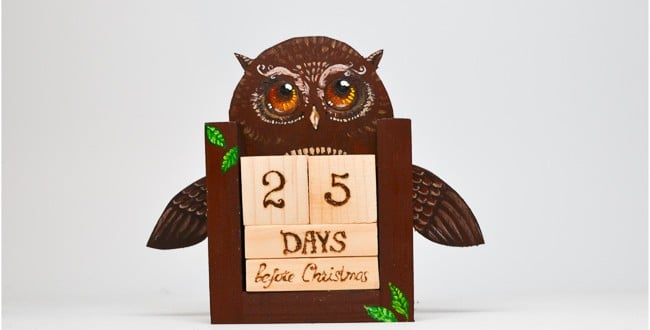Make A Countdown Calendar With Wooden Blocks