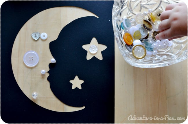 Reaching for the Moon: Make a Button Collage