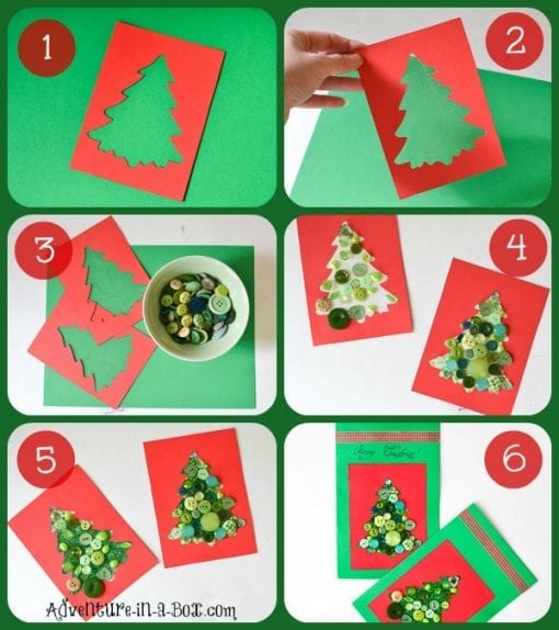 Making Christmas Cards with Toddlers