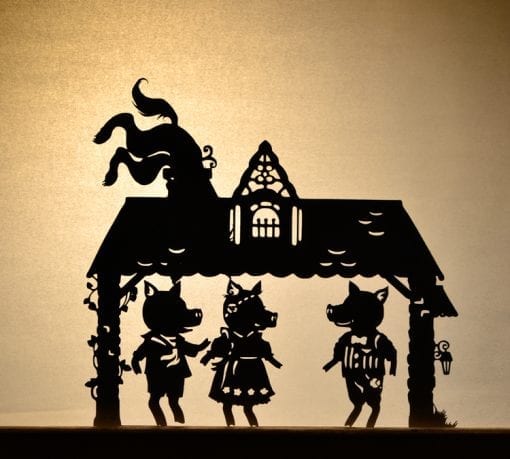 Three Little Pigs Shadow Puppet Printables | Adventure in a Box
