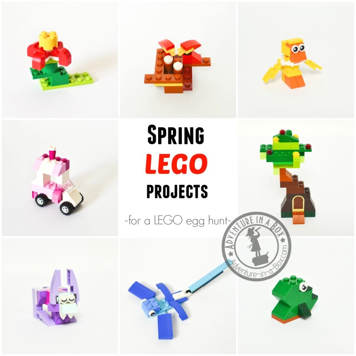 12 Spring Lego Projects for Easter Egg Hunt or Basket