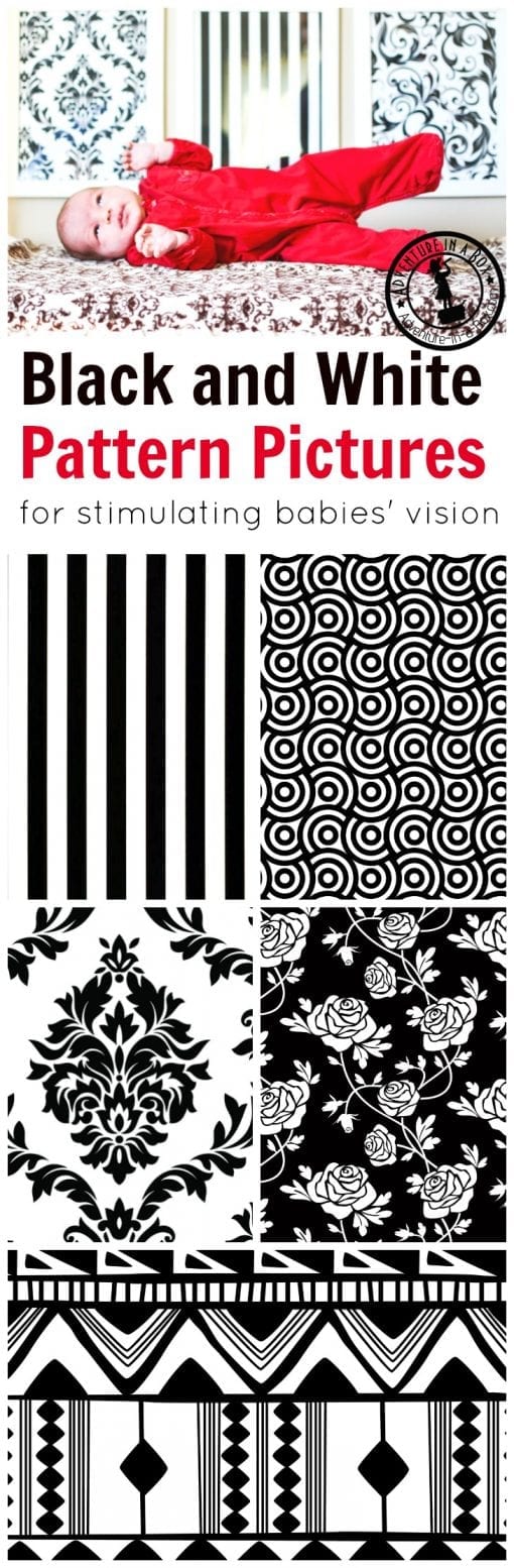 Black and White Pattern Pictures for Babies