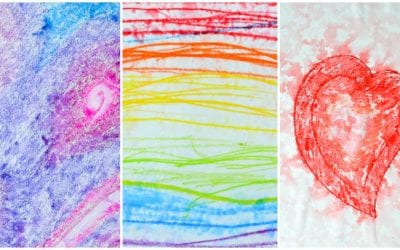 Watercolour Pencils Rain Art