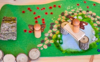 Woodland Meadow: DIY No-Sew Felt Play Mat