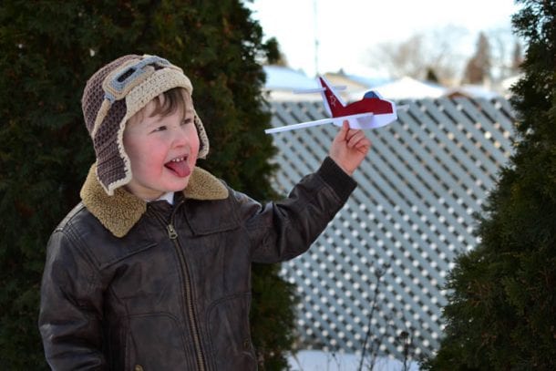 DIY Foam Glider Airplane with Printable Pattern &amp; Design