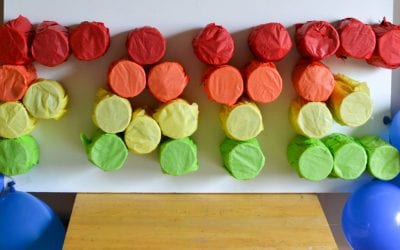 Name Punch Pinata from Cardboard Rolls