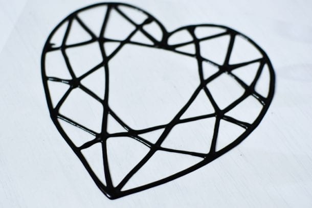 Stained Glass Heart Suncatcher