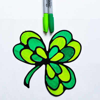 Stained Glass Shamrock Suncatcher