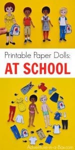 Back to School Printable Paper Dolls