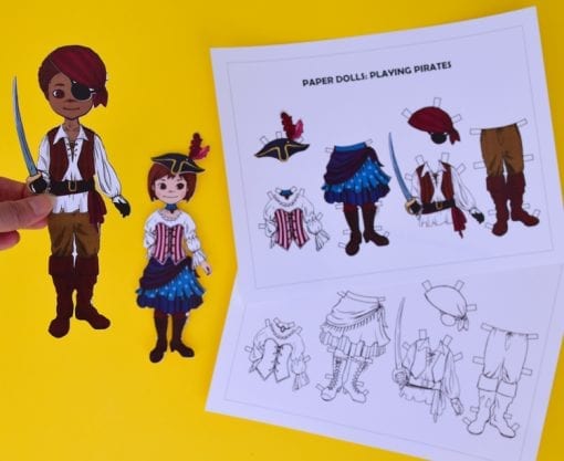 Pirate Dress-Up Dolls: Free Printable Templates | Adventure in a Box