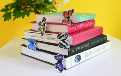 5 Printable Butterfly Bookmarks