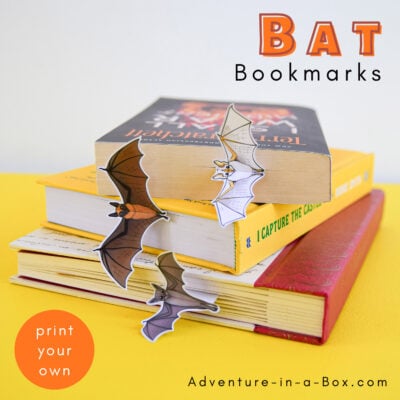 Printable Bat Bookmark Templates
